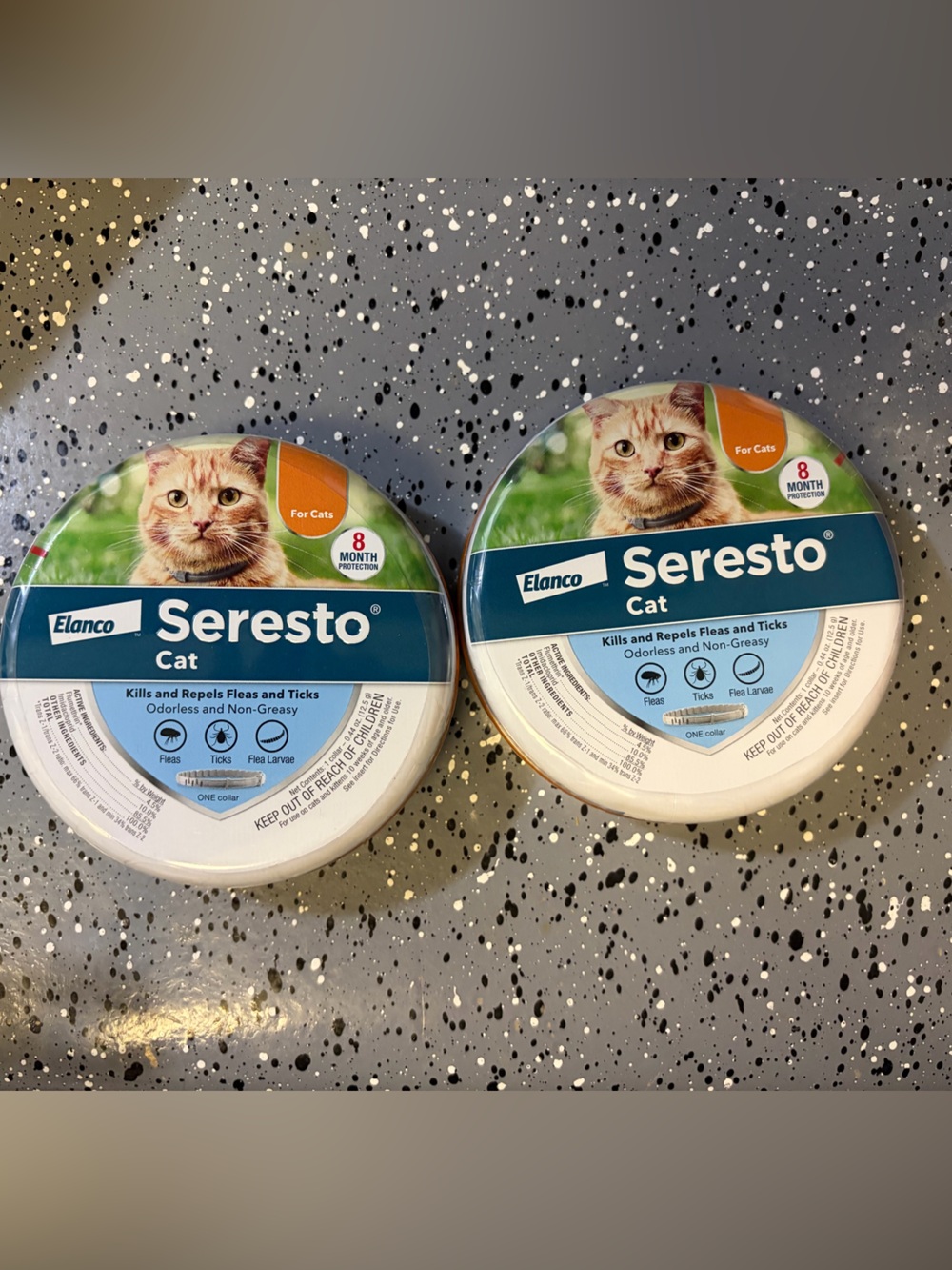 Elan Seresto Cat Flea & Tick Treatment - Blue, Green, Orange